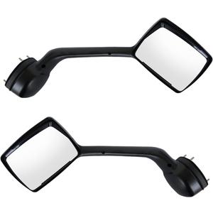 Chrome Hood Mirror for Kenworth T680 Peterbilt 579 587，Side Rear Hood Mirrors Assembly for Kenworth Peterbilt Semi Trucks Accessories Driver & Passenger Side (A Pair)