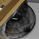 HOLMES 12" Table Fan, 75 Oscillation, 3 Speeds, 15 Adjustable Head Tilt, Ideal for Home, Bedroom or Office, Black