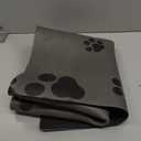 18"30" Dog Food Mat-Absorbent Dog Mat for Food and Water, No Stains Quick Dry Cat Food Bowl Mat with Footprints for Messy Drinkers,Dark Grey (Dark Gray-JY)