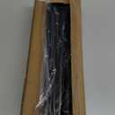 Splicing Curtain Rods for Windows 30-46 Inch, 5/8" Diameter Black Curtain Rods 2 pack for Bedroom, Living Room, Outdoor