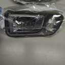 For Honda Pilot 2003-2008 Door Handle Driver and Passenger Side | Pair | Front | Interior | Dark Gray Bezel With Chrome Lever | With Door Lock Hole | All Submodels | Plastic | 72165S9VA01ZE, 72125S9VA
