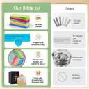 Bible Verse Jar, Read Me When Bible Verses Jar for Emotions and Feelings, Religious Gifts For Women, Scripture Prayer Cards Hope Jar, Bible Study Church Christian Gifts, Christmas Gifts (2pcs)