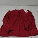 GRACE KARIN Women's Long Sleeve Shirts Mock Neck Casual Satin Blouse Tops for Business Office Work , Size L