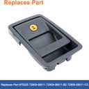 Folding Seat Latch Release Handle(Gray). Replaces Part # 75220 72909-08011 72909-08011-B2 72909-08011-C0.Fit for Toyota Sienna 2014-2018.