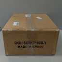 Evermagin 6 Tier Tree Bookshelf with Smart Light, Small Bookcase Tower with Remote Control, Tall Floor Standing Book Organizer for Living Room, Bedroom & Home Office, Rustic Brown