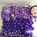 5 x Voircoloria 105pcs Dark Purple Balloons 12inch Party Latex Balloons for Birthday Baby Shower Halloween Wedding Valentine's Day Party Bachelorette Decorations