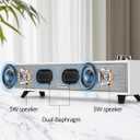 Computer Speakers, 10W Computer Sound Bar, USB Powered PC Speakers, Bluetooth 5.0 and RCA Input pc Speakers for Desktop, Laptops, Phonograph, Phones, Tablets(K01)