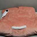 Bedsure Heated Blanket Wearable Shawl - Electric Wrap Poncho Blanket Hoodie for Adult, Winter Gifts for Mom Women Girlfriend, Warm Sherpa Heating Throw, Auto Shut Off, 55x64 inches, Pink