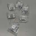 Tatuo 6 Pcs Stick on Knobs Adhesive Cabinet Handles Acrylic Mirror Pull Handles Clear Beveled Mirror Knobs Small Square for Cabinet Wardrobe Windows Drawer Door(1.75'' X 1.75'')