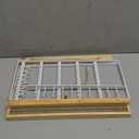 Hanging Jewelry Organizer and Storage, 5-Tier White Earring Necklace Holder Jewelry Display Organizer Stand Rack, Wall Mounted for Earrings Necklaces Bracelets and Rings, White