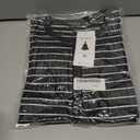 ZESICA Womens Long Sleeve Striped Shirts V Neck Button Up Sweater Casual Loose Basic Tops Trendy Spring Clothes (M)