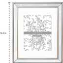 Laura Ashley 11x14 (Matted 8x10) Champagne Mirror Bead Picture Frame, Classic Mirrored Frame with Beaded Border, Wall-Mountable, Made for Photo Gallery and Wall Art, (11x14 (Matted 8x10), Champagne)