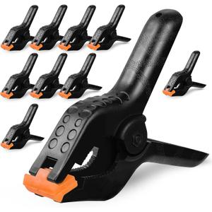 6 Inch Plastic Spring Clamps, 10 Pack Backdrop Clips Clamps for Crafts, Clamps for Backdrop Stand Outdoor
