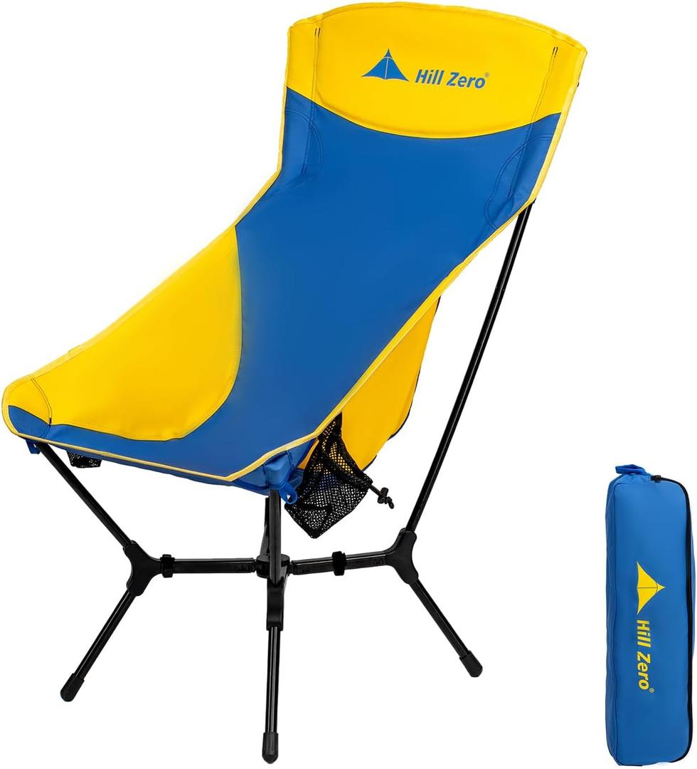 Nimbus Camping Chair, High Back Folding Backpacking Chair, Lightweight Folding Backpacking Hiking Chair, Compact Portable 441 lbs Capacity