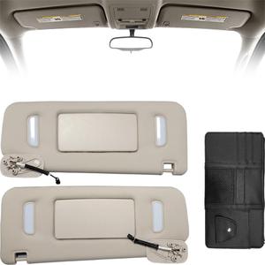 fit for Chevrolet Silverado Sun Visor, fit for 2007 2008 2009 2010 2011 2012 2013 2014 Chevy Suburban 1500 2500 Avalanche Tahoe GMC Sierra Yukon XL Cadillac Escalade Replace 22850306 22850310