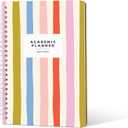 Sweetzer & Orange Academic Planner 2025-2026 – Student Planner for August 2025 to July 2026 – Weekly & Monthly Layout – Sturdy Cover & Stickers – Multicolor Stripes Design – 5.5” x 8.5” Pack of 2