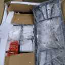 VECELO Small Bar Table and Chairs Tall Kitchen Breakfast Nook with Stools/Dining Set for 2, Storage Shelves, Space-Saving, Retro