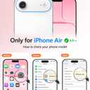 3 x FNTCASE for iPhone Air Case: [Compatible with Magsafe] Translucent Matte Cases with [Full Camera Protection] [Screen Protector] Military Grade Shockproof Protective Phone Cover - Light Pink