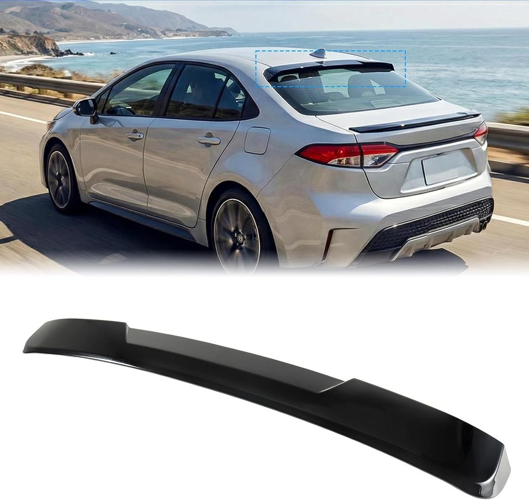 Gloss Black Rear Window Roof Spoiler for Toyota Corolla 2020-2026