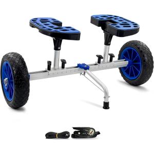 Kayak Cart, Heavy-Duty Kayak Cart Dolly Canoe Trolley Wheels for Paddleboard Kayaks SUP Transport, Standard
