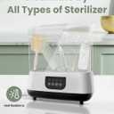 Baby Bottle Brush Set [Push-Press + Bendable Bottle Brush: 360Comprehensive Cleaning] Baby Bottle Cleaner Brush Set for Baby Bottle/Nipple/Straw/Breast Pump Drying Rack and Travel Bag Included (Green)