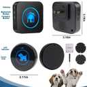 Dog Door Bell 2026 Enhanced Touch, Wireless Doggie Doorbell for Potty Training to Go Outside, IP65 Waterproof, 1000ft Range, 55 Melodies, 5 Modes & Adjustable Volume, 2 Receivers+2Buttons