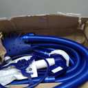VINGLI Pool Vacuum Cleaner Automatic Sweeper Swimming Pool Creepy Crawler Vacuum with 33FT Hoses (Navy Blue&White)