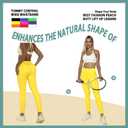 JQ JQAMAZING Seamless Scrunch Workout Leggings for Women Buttery Soft Gym Yoga Pants Opaque Tights (Yellow, M)