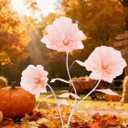 Large Giant Flowers Artificial Silk Flower: Big Fake Flower for Decoration Wedding Reception Essential Decoration 5.58ft 3D with Stems and Stands Party Banquet Background Home Decor Champagne