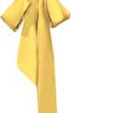 obmwang Women's Wedding Sash Belt Ribbon Satin Scarf Waist Belts for Special Occasion Dress Bridal Sash Belt 1.96'' Wide (Yellow)