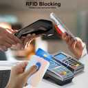 KRTALS Magnetic Wallet Cell Phone Card Holder for Phone Case with Mag-Safe, Stronger Magnetic RFID Leather Phone Wallet Stick on Series of iPhone 17/16/15/14/13/12 and Pro/Promax, Rainbow Color