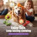 Indestructible Dog Toys for Aggressive Chewers, Heavy Duty Chew Proof Toys for Large Dogs, Durable Interactive Chew Toys for Adult Dogs with Anxiety Relief (Green)