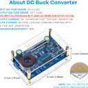 Hosyond DC to DC Buck Converter CV CC Power Supply Module Voltage Regulator, 1.2V-32V Output 12A Adjustable, for LED Drivers Battery Charging Solar Panel RV