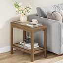 Eclatara Rattan Side Table End Table with Round Edge Design, ET0162-OA-01