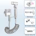uxcell Handheld Toilet Bidet Sprayer for Toilet, Bidet Attachment Bidet Toilet Sprayer Head Adjustable Water Pressure Control Hand Sprayer Kit for Bathroom Toilet