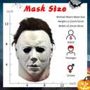 Horror Movie Killer Mask Scary Halloween Mask Full Head Cosplay Masquerade Headgear Costume Props for Adults (Style 2)