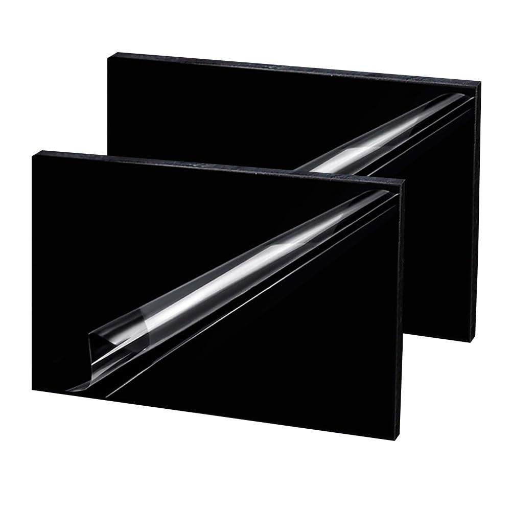 High-Density Polyethylene (HDPE) Plastic Sheet 1/4" Thick 8" X 12"- Black HDPE Sheet,for Machining,for DIY,Heavy Duty Industry,Engineering,High-Density Polyethylene Plastic Block (Pack of 2)