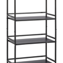HDANI Storage Shelves, 4-Tier Metal Storage Rack with Shelf,Shelf Organizer,Garage Standing Shelving Unit for Laundry,Bathroom,Kitchen,Pantry, Closet,23.6''W X 13.8''D X 50 H''H,Black