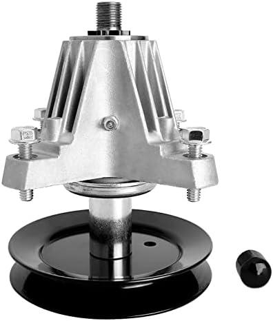Replacement 918-06980 Spindle Fits for Cub Cad et 50" Deck Mower - Spindle Assembly Compatible with Troy Bilt Super Bronco 50 Mustang 50 ZTR, Cad RZT LX 50 Mower, with Grease Fitting，Replace 618-06980