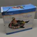 GoFloats Winter Snow Tubes - Choose from Unicorn, Disney's Frozen, Ice Dragon, Polar Bear, Penguin, Flamingo - Inflatable Sled for Kids and Adults (44 Inch, Black)