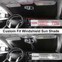 Windshield Sun Shade Custom Fit for 2022 2023 2024 2025 2026 Kia Carnival Accessories Foldable Sunshade Sun Blocker Protect Car from Sun Rays & Heat Damage Keep Car Cooler