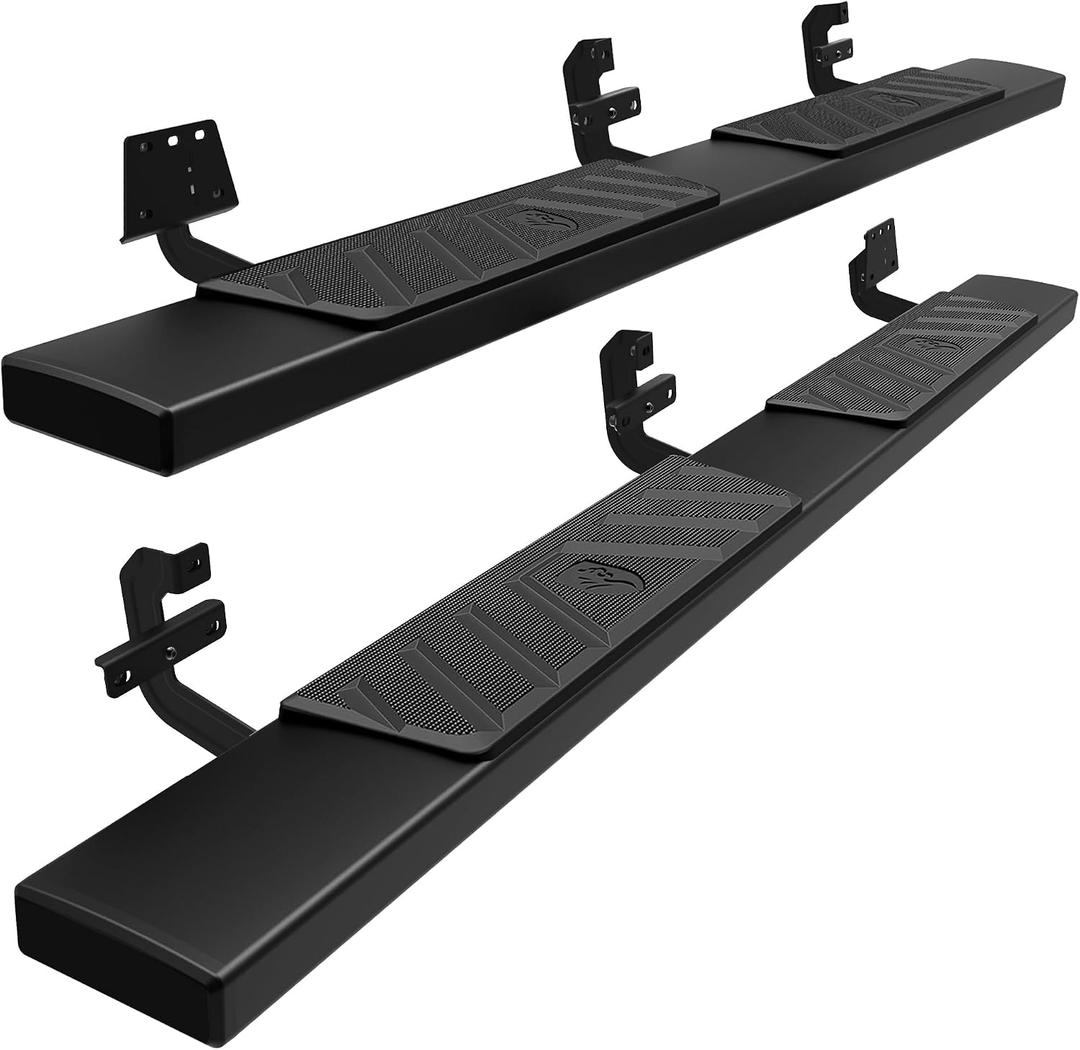 Tyger Auto 6" Riser Running Boards Compatible with 2019-2026 Ram 1500 (Not Fit 19-24 Classic) | Crew Cab | TG-RS6D60208 | Side Step Rails Nerf Bars