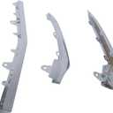 3Pcs Front Bumper Trim Molding 2128852774 2128852874 2128852674 Compatible with Mercedes Benz E-Class W212 E200 E250 E300 E350 E400 E500 E550 2014-2016