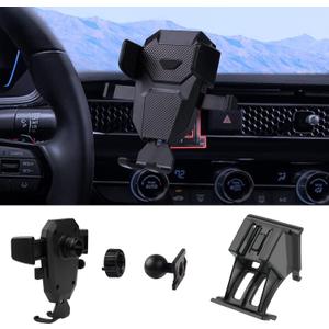 Karltys Car Phone Holder, Air Vent Dash Car Phone Mount Thick Case Friendly, Hands Free Phone Holder for Honda Civic 2022-2025 2026 11th Gen. Interior Accessories