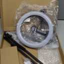 Magnetic Ring Light with Stand with Phone Holder, Overhead Phone Mount for Desk,10" LED Tripod for iPhone with Ring Light and Remote, Phones Stand for Video Recording, Live Streaming, Cooking Video