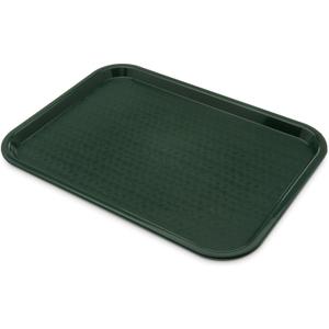Carlisle FoodService Products CT121608 Caf Standard Cafeteria / Fast Food Tray, 12" x 16", Forest Green