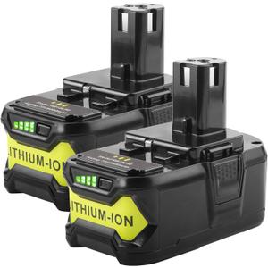 Fancy Buying Upgrade 18V 6.0Ah P108 Battery Replacement for Ryobi 18 Volt Battery Lithium P102 P103 P104 P105 P107 P109 P122,Battery for Ryobi ONE+ Cordless Drill Tool (2Pack)