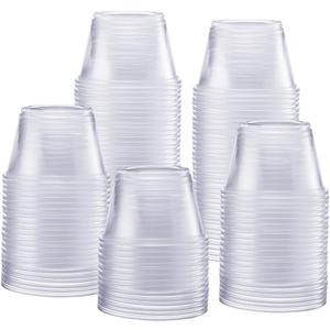 Comfy Package [250 Sets - 4 oz. Plastic Disposable Portion Cups, Souffle Cups