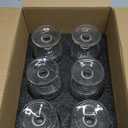 ZOOFOX Set of 6 Romantic Vintage Goblet Glasses, 8 oz Embossed Short Stem Wine Glasses, Hobnail Drinking Glasses Set for Juice, Cocktail, Wine, Party, Bar