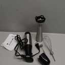 Turelar Immersion Blender Handheld Corded Hand Blenders Set 1100W, Trigger Variable Speed 5 in 1 Stick Emulsifier with Chopper, Whisk and Frother for Soup, Baby Food and Smoothies,Black